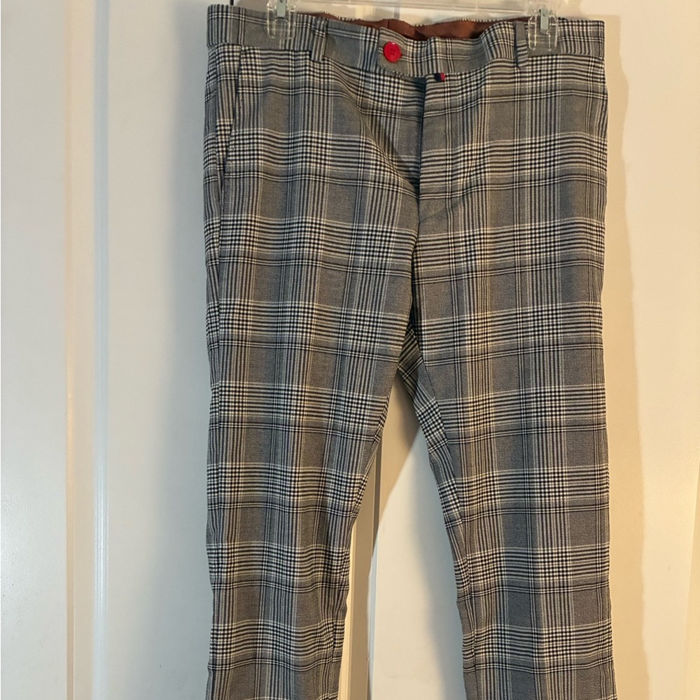 Classic Checkered Men's Dress Pants